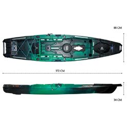 NextGen 12 Pedal Kayak - EverGreen [Melbourne]