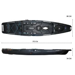 NextGen 12 Pedal Kayak - Raven [Melbourne]