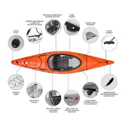 Orca Outdoors Xlite 10 Ultralight Performance Touring Kayak - Sunrise [Adelaide]