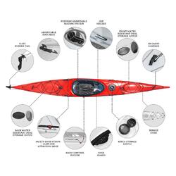 Orca Outdoors Xlite 14.5 Ultralight Performance Touring Kayak - Red [Adelaide]