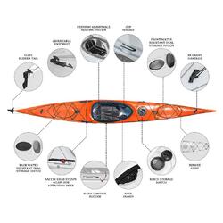 Orca Outdoors Xlite 14.5 Ultralight Performance Touring Kayak - Sunrise [Adelaide]