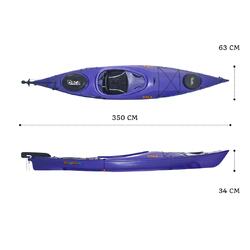 Oceanus 11.5 Single Sit In Kayak - Indigo [Brisbane-Darra]