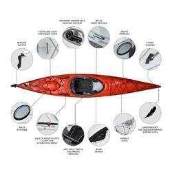 Orca Outdoors Xlite 13 Ultralight Performance Touring Kayak - Red [Brisbane]