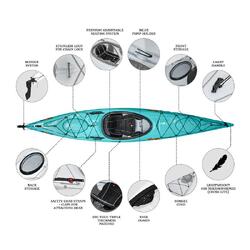 Orca Outdoors Xlite 13 Ultralight Performance Touring Kayak - Ocean [Melbourne]