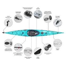 Orca Outdoors Xlite 14.5 Ultralight Performance Touring Kayak - Ocean [Sydney]