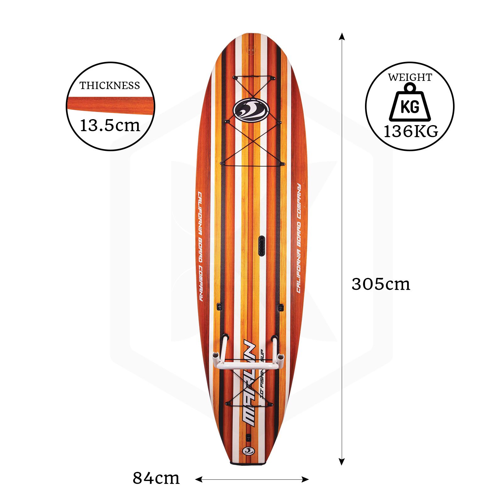 CBC Stock 10'6 Fishing SUP Package - Brown