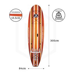 CBC Stock 10' Fishing SUP - Brown