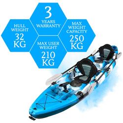 Eagle Double Fishing Kayak Package - Blue Lagoon [Newcastle]