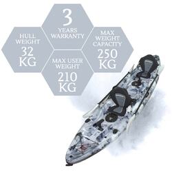 Eagle Double Fishing Kayak Package - Grey Camo [Newcastle]