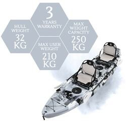 Eagle Pro Double Fishing Kayak Package - Grey Camo [Newcastle]