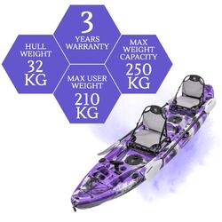 Eagle Pro Double Fishing Kayak Package - Purple Camo [Newcastle]