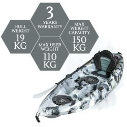 Osprey Fishing Kayak Package - Grey Camo [Newcastle]