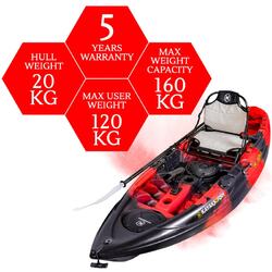 NextGen 9 Fishing Kayak Package - Redback [Newcastle]