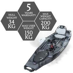 NextGen 11.5 Pedal Kayak - Raven [Newcastle]