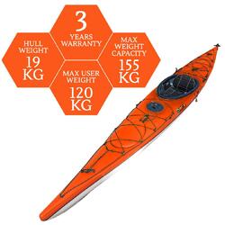 Orca Outdoors Xlite 14.5 Ultralight Performance Touring Kayak - Sunrise [Adelaide]