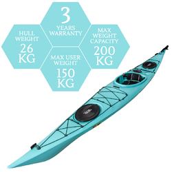 Atlantis 16 Single Sit In Kayak - Ocean [Brisbane-Darra]