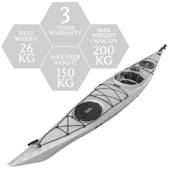 Atlantis 16 Single Sit In Kayak - Marble [Brisbane-Darra]