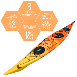 Atlantis 16 Single Sit In Kayak - Sunrise [Brisbane-Darra]