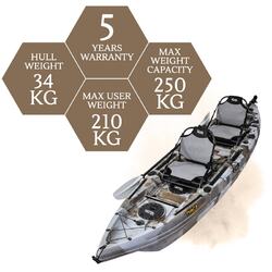 Triton Pro Fishing Kayak Package - Sahara [Brisbane-Darra]