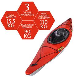 Orca Outdoors Xlite 10 Ultralight Performance Touring Kayak - Red [Brisbane]