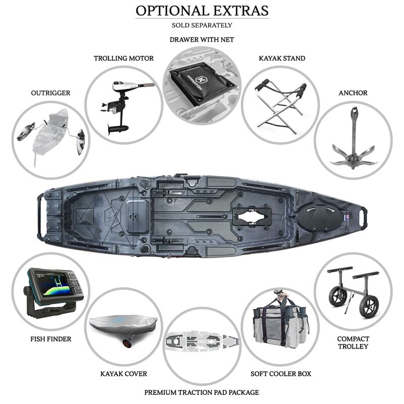 NEXTGEN 10 MKII Pro Fishing Kayak Package - Raven [Sydney