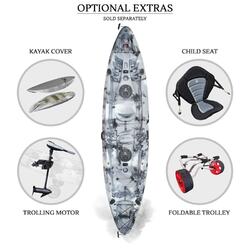 Eagle Double Fishing Kayak Package - Grey Camo [Newcastle]