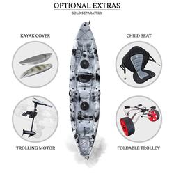 Eagle Pro Double Fishing Kayak Package - Grey Camo [Newcastle]