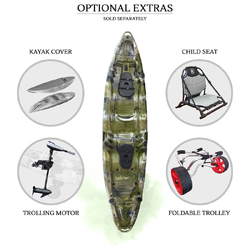 Merlin Pro Double Fishing Kayak Package - Jungle Camo [Adelaide]