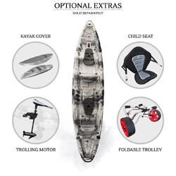 Merlin Double Fishing Kayak Package - Grey Camo [Brisbane-Darra]