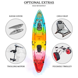 Merlin Pro Double Fishing Kayak Package - Rainbow [Brisbane-Darra]