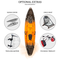 Merlin Pro Double Fishing Kayak Package - Sunset [Brisbane-Darra]