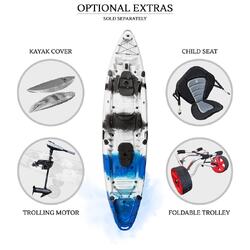 Merlin Double Fishing Kayak Package - Blue Camo [Perth]