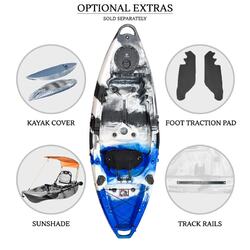 NextGen 7 Fishing Kayak Package - Blue Camo [Newcastle]