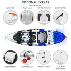 NextGen 9 Fishing Kayak Package - Blue Camo [Newcastle]