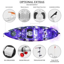 NextGen 9 Fishing Kayak Package - Purple Camo [Newcastle]