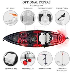 NextGen 9 Fishing Kayak Package - Redback [Newcastle]