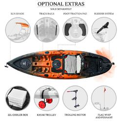 NextGen 9 Fishing Kayak Package - Sunset [Newcastle]