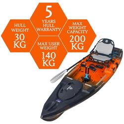 NextGen 10.5 Pedal Kayak - Coral [Newcastle]