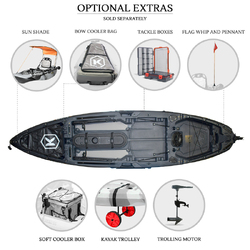 NextGen 10 MKII Pro Fishing Kayak Package - Raven [Brisbane]