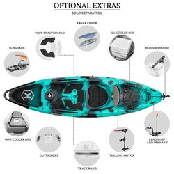 NextGen 1 +1 Fishing Tandem Kayak Package - Bora Bora [Melbourne]