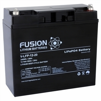12V 20Ah Portable LiFePO4 Deep Cycle Rechargeable Battery