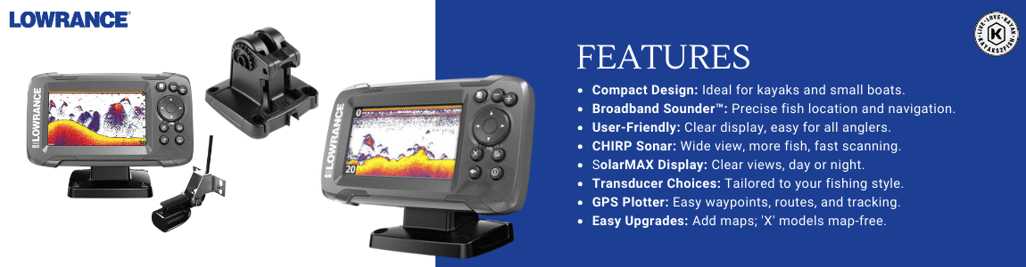 Lowrance HOOK2 4x with Bullet Transducer and GPS Plotter - $209