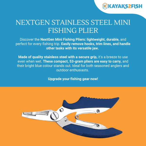 NextGen Stainless Steel Mini Fishing Plier - $7 - Kayaks2Fish