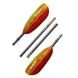 Aqua Bound Tango Fiberglass 4pc Straight Shaft Kayak Paddle Fuego