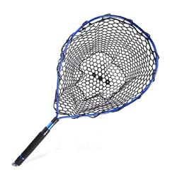 Rudder Fly Fishing Landing Net for Trout - Lightweight & Durable with  Rubber Net Bag