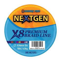 NextGen X8 Premium Braided Line 4.5kg