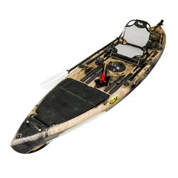 Kronos Foot Pedal Pro Fish Kayak Package with Max-Drive - Sahara [Brisbane-Darra]