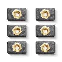 K2F Brass insert Track Nut 6 Pieces