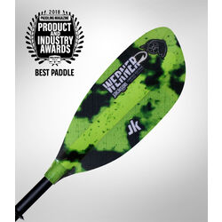 Werner Shuna Hooked Adjustable Two Piece Straight Shaft Paddle Wicked Green 220- 240cm