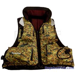 Camo Fishing Jacket with Hood (Medium)